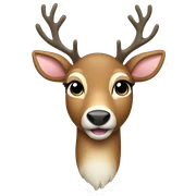 christmas deer sticker