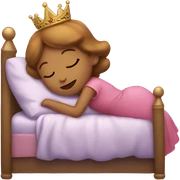 Sleeping princess sticker