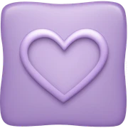 Light purple emoji heart sticker