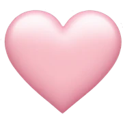 soft pink heart sticker