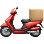 Delivery motorbike  sticker