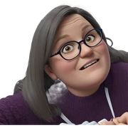 girl with glasses and sweater sticker
