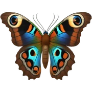 Peacock butterfly sticker