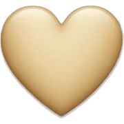 Beige heart  sticker