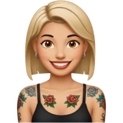 Women with tattoos sticker