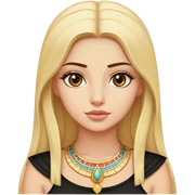 blonde girl in egypt sticker