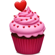 valentine’s day cupcake sticker