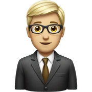 Male secretary sticker