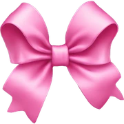 Pink bow sticker