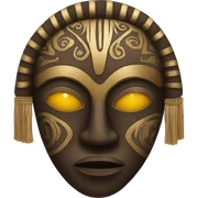 African mask sticker