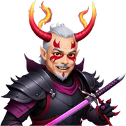 Demon-Horned Warrior sticker