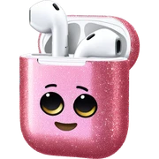 Pink glitter AirPods sticker