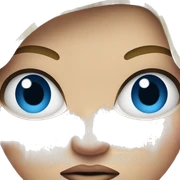 Angry blonde blue eyes woman sticker