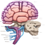 Brain anatomy  sticker