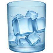 Glass of ice water  sticker