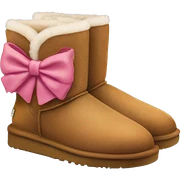 Ugg boots with coquette bow  sticker