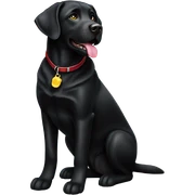 Black labrador  sticker