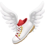 Cupid winged shoe sticker