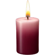 Maroon candle  sticker