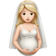 A preganant bride sticker