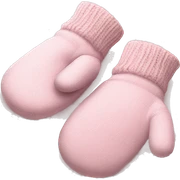 Baby Pink Xmas mittens  sticker