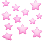 aesthetic pink stars sticker