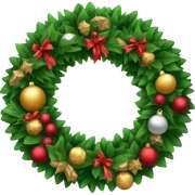 Christmas wreath sticker
