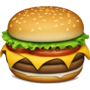 Burger sticker