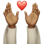 Jesus heart hands sticker