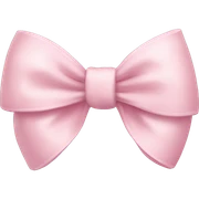 light pink bow sticker