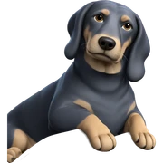 dog reading newspaper quietly sticker