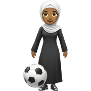 Hijabi playing soccer sticker