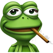pepe the frog smoke sticker