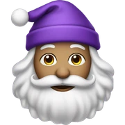 Purple christmas  sticker