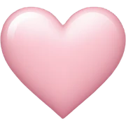 light pink heart sticker
