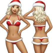Chirstmas bikini sticker