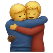 Couple hug sticker