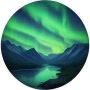 northern lights  sticker