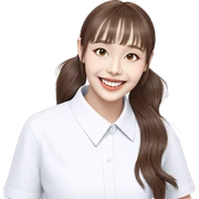 smiling girl with twintails sticker