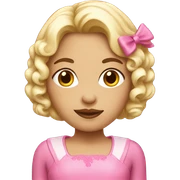Pink coquette girl sticker