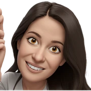 smiling girl with long hair sticker