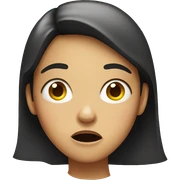 Shocked girl  sticker