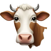 Cow sticker