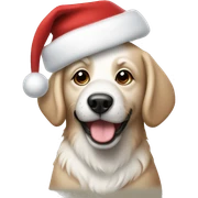 Christmas dog sticker