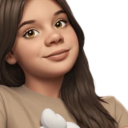 smiling girl with brown hair sticker