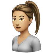 woman-ponytail sticker