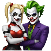 Joker and Harley Quinn sticker
