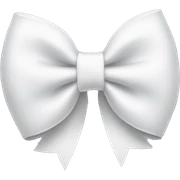 A white bow sticker