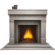 Fireplace sticker