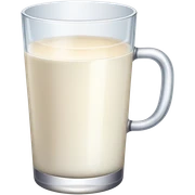 warm glass of milk sticker